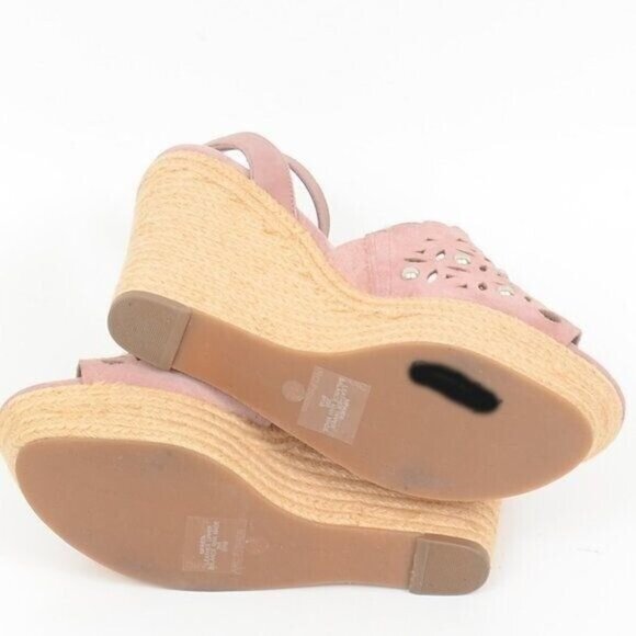 Marc Fisher Hata Studded Platform Espadrille Wedge Sandal Women's Size 9.5 - Picture 5 of 7